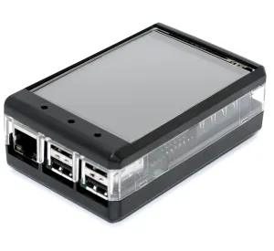 Protective Black Case for Raspberry Pi 2, 3, 3B  and 3.2" LCD