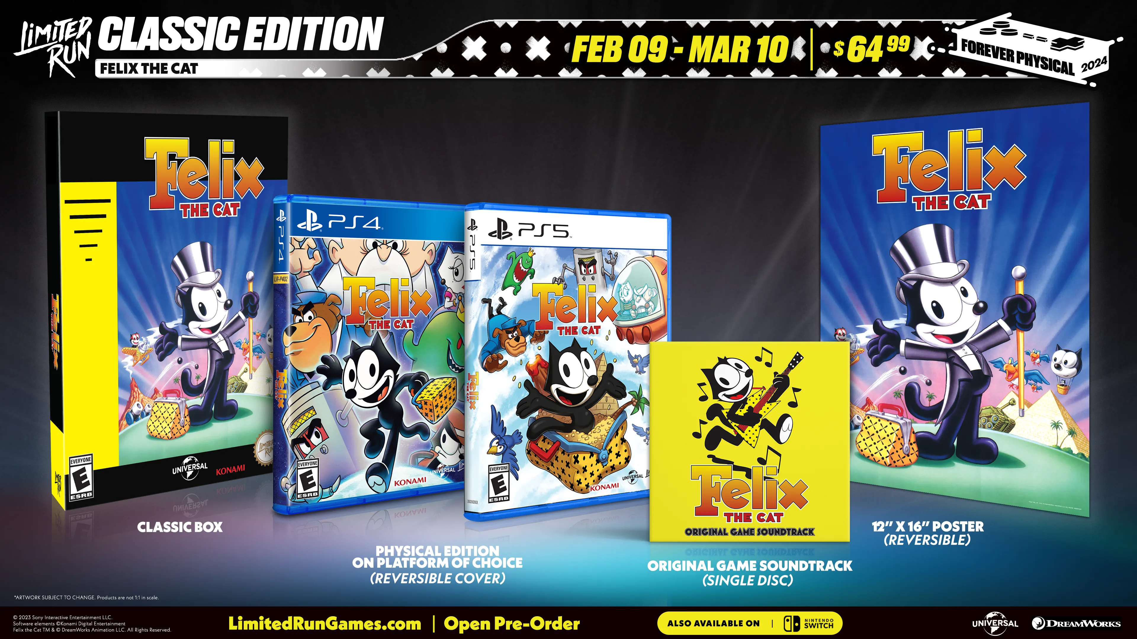 PS5 Limited Run #72: Felix the Cat Classic Edition