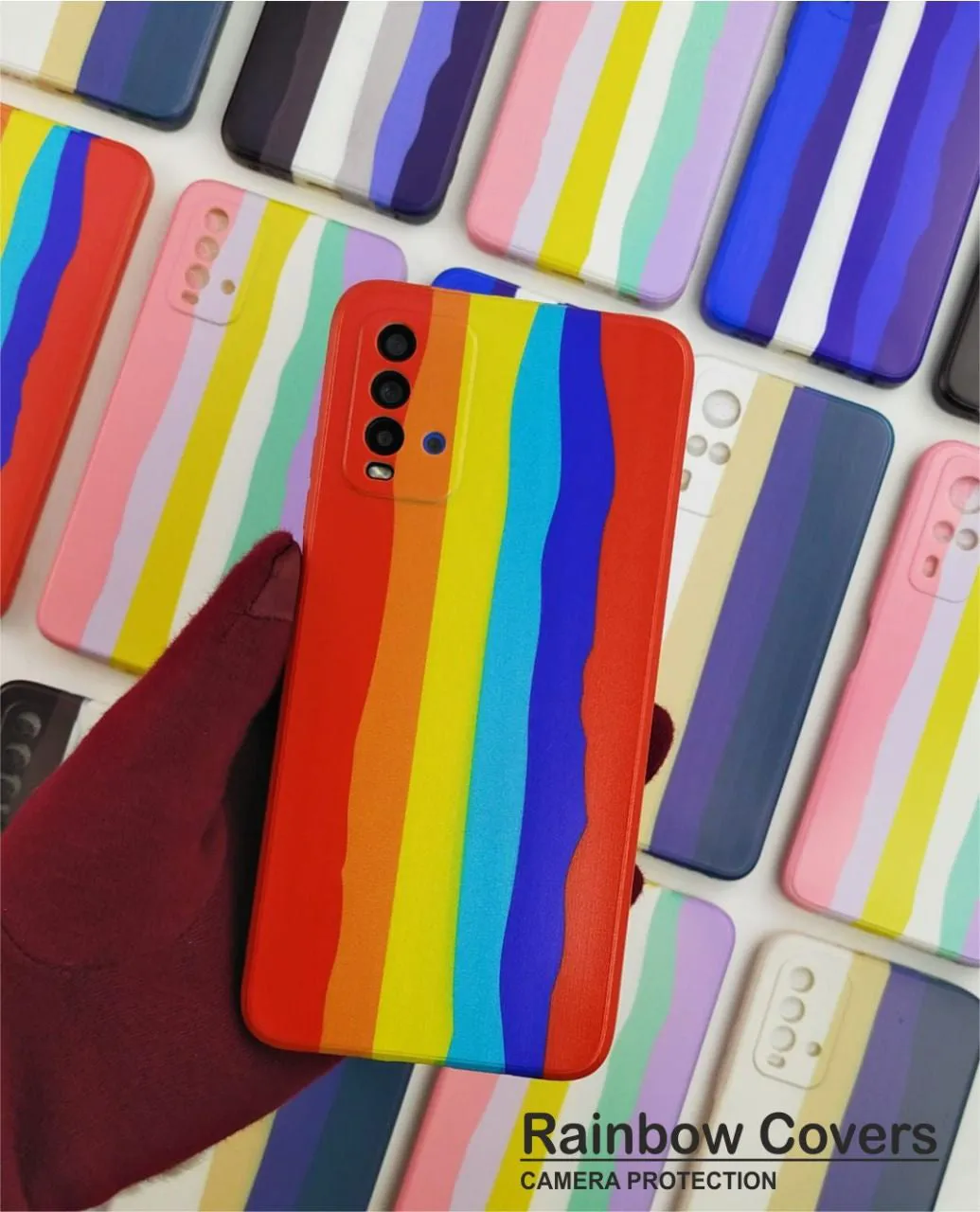 Rainbow Soft Print Case For Realme