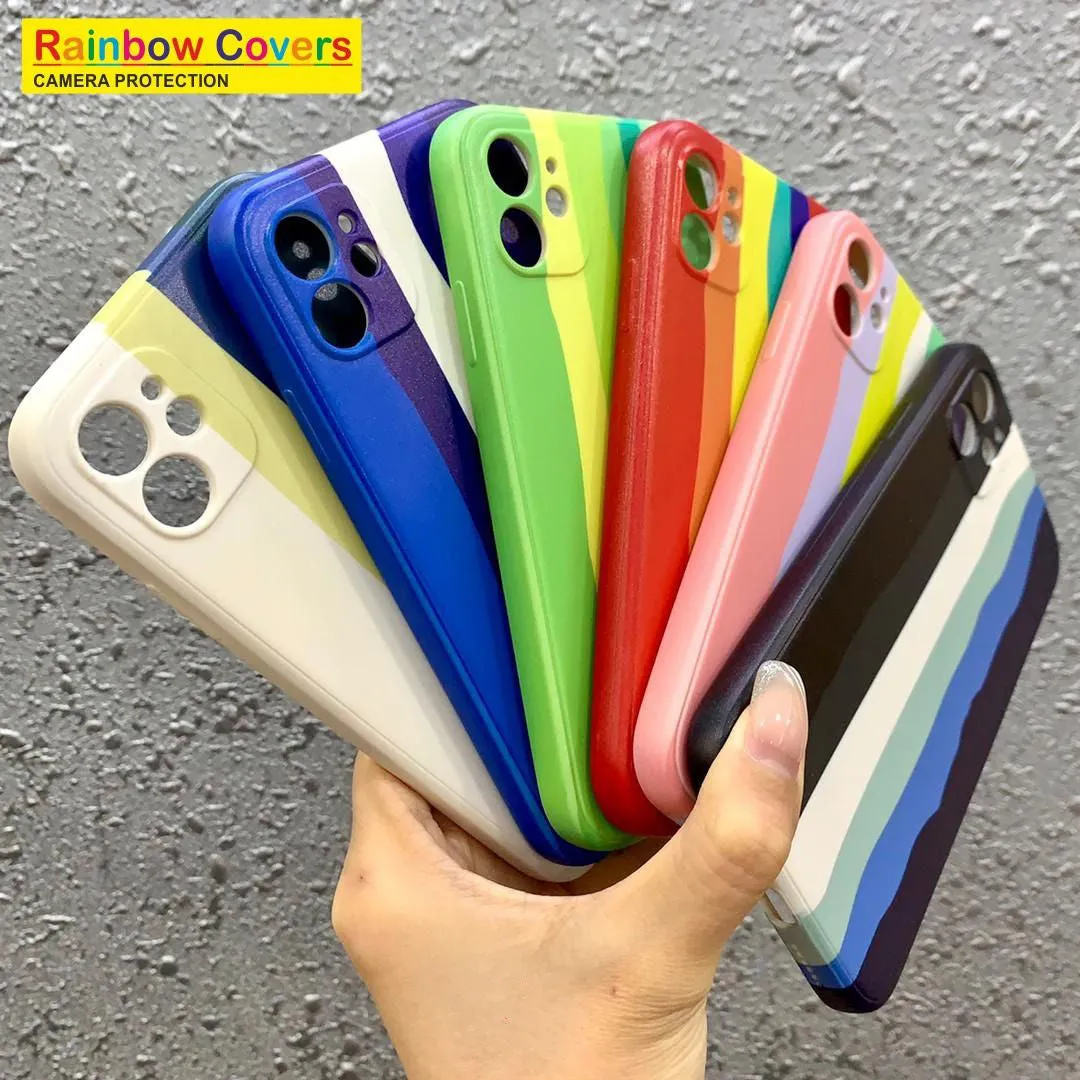 Rainbow Soft Print Case For Realme