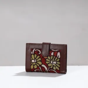 Red - Handpainted Kalamkari Cotton Wallet