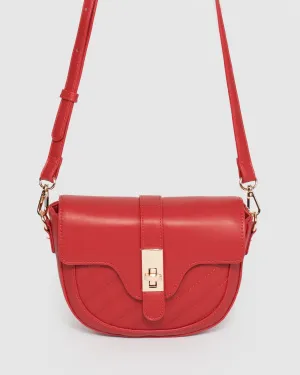 Red Lai Lock Crossbody Bag