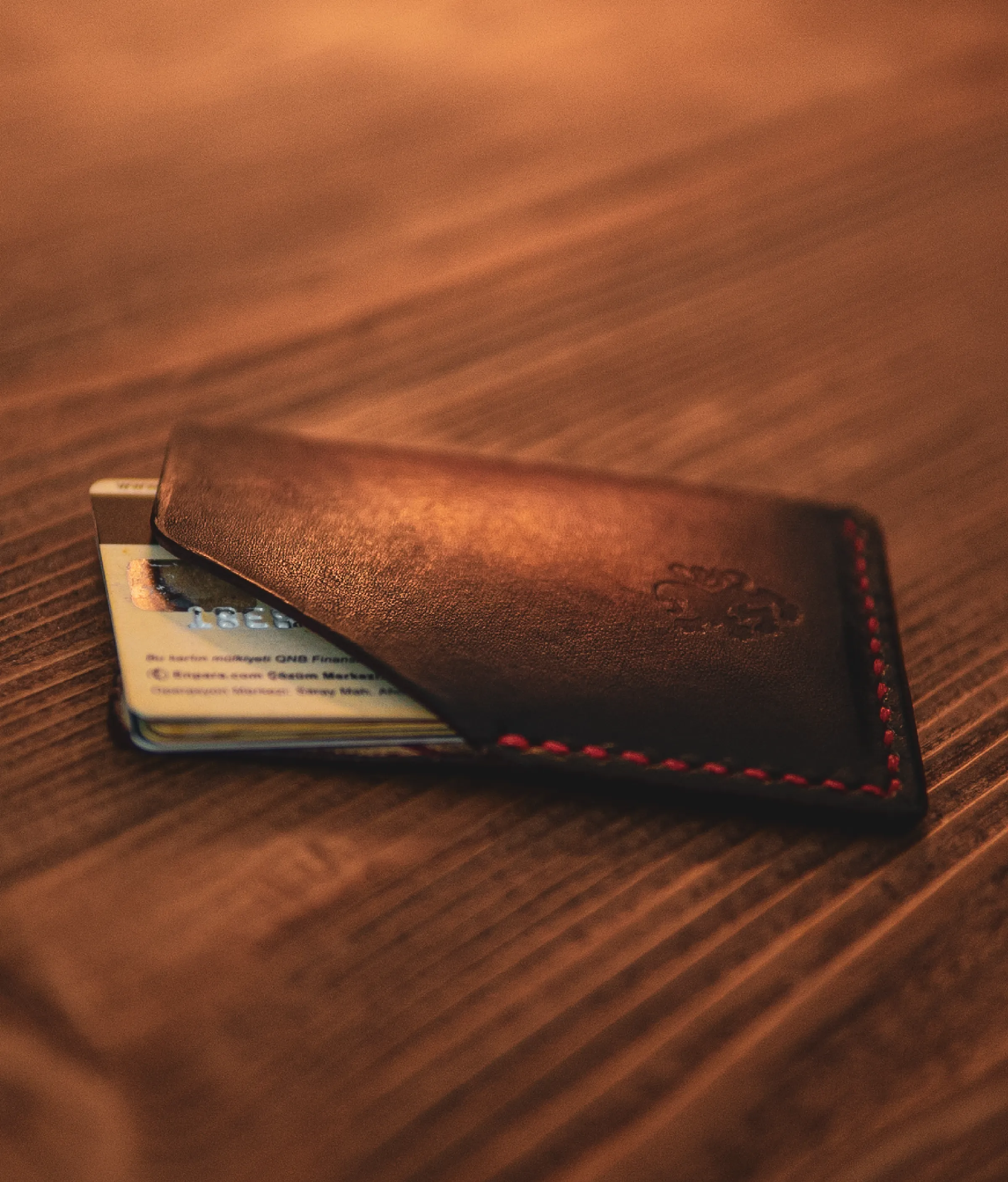 Red Leather Wallet - Applegold