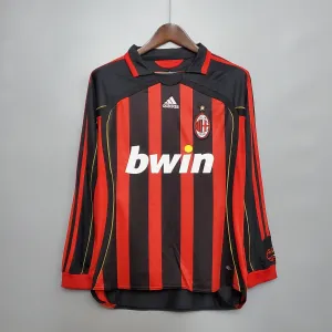 Retro 06/07 AC Milan Long sleeve home S-XXL