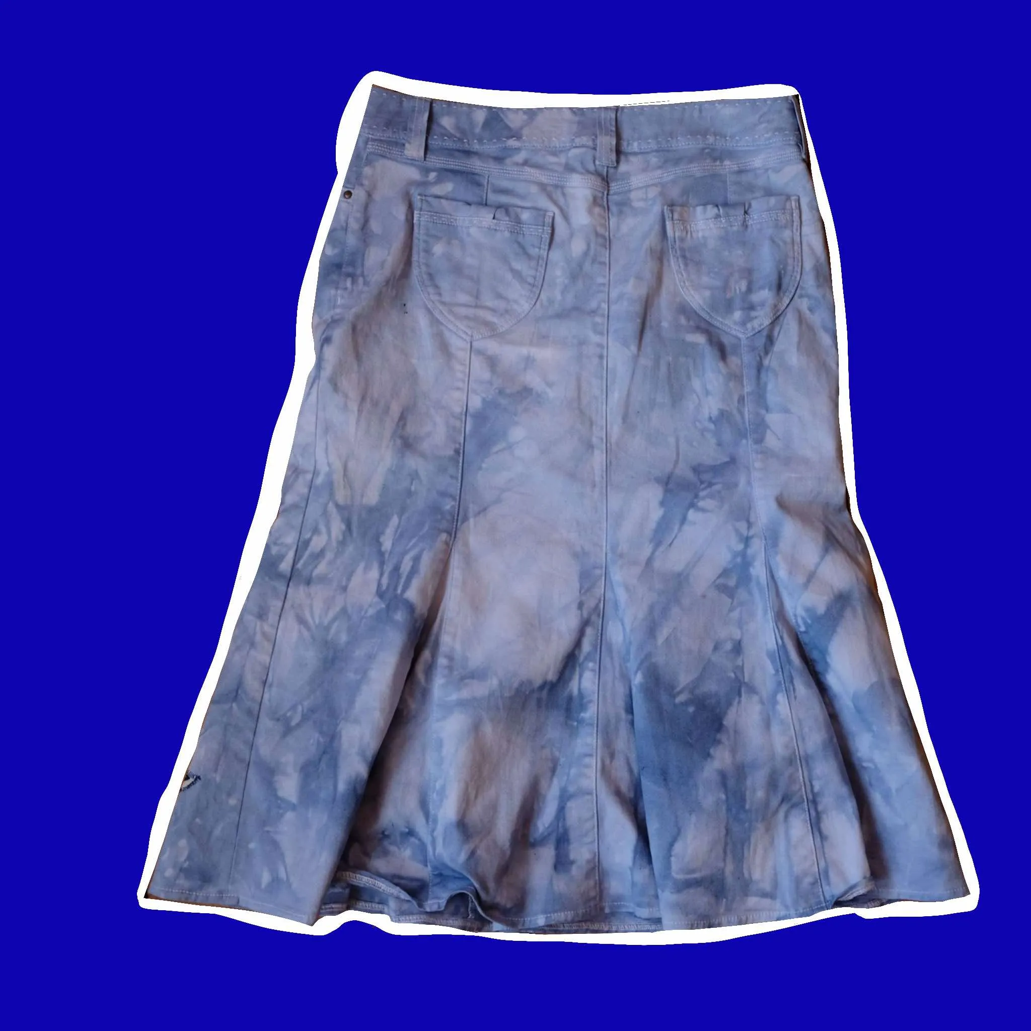 Reworked Denim skirt- 14- 16