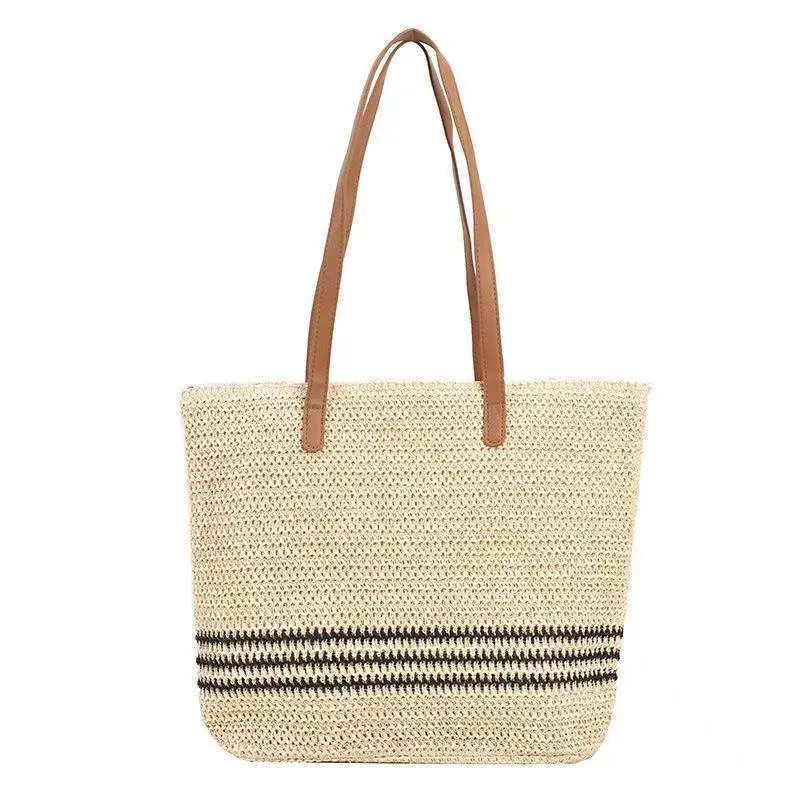 Riviera Rattan Crochet Tote Bag