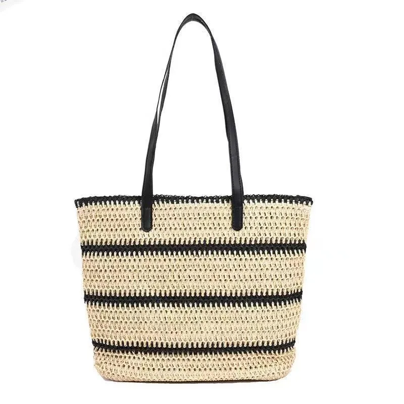 Riviera Rattan Crochet Tote Bag