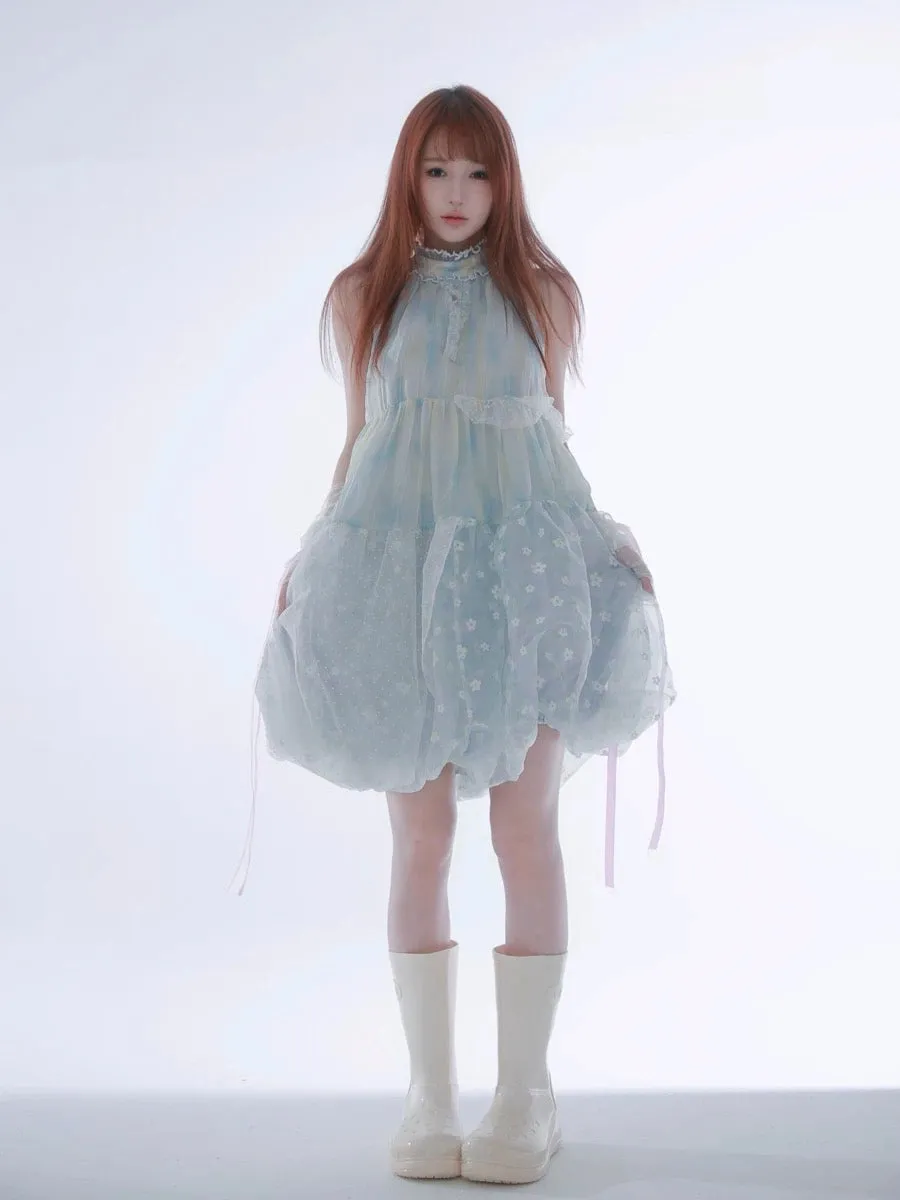 [Rose Island] Blue Sea Fairytale Mini Dress