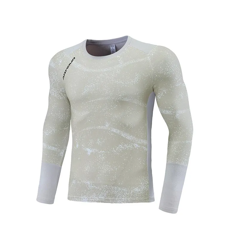 Running T-shirt Men Compression Gym Winter Soldiers Quick Dry Fitness Long Sleeve Sport Shirts Male Training Jogging Sportswear