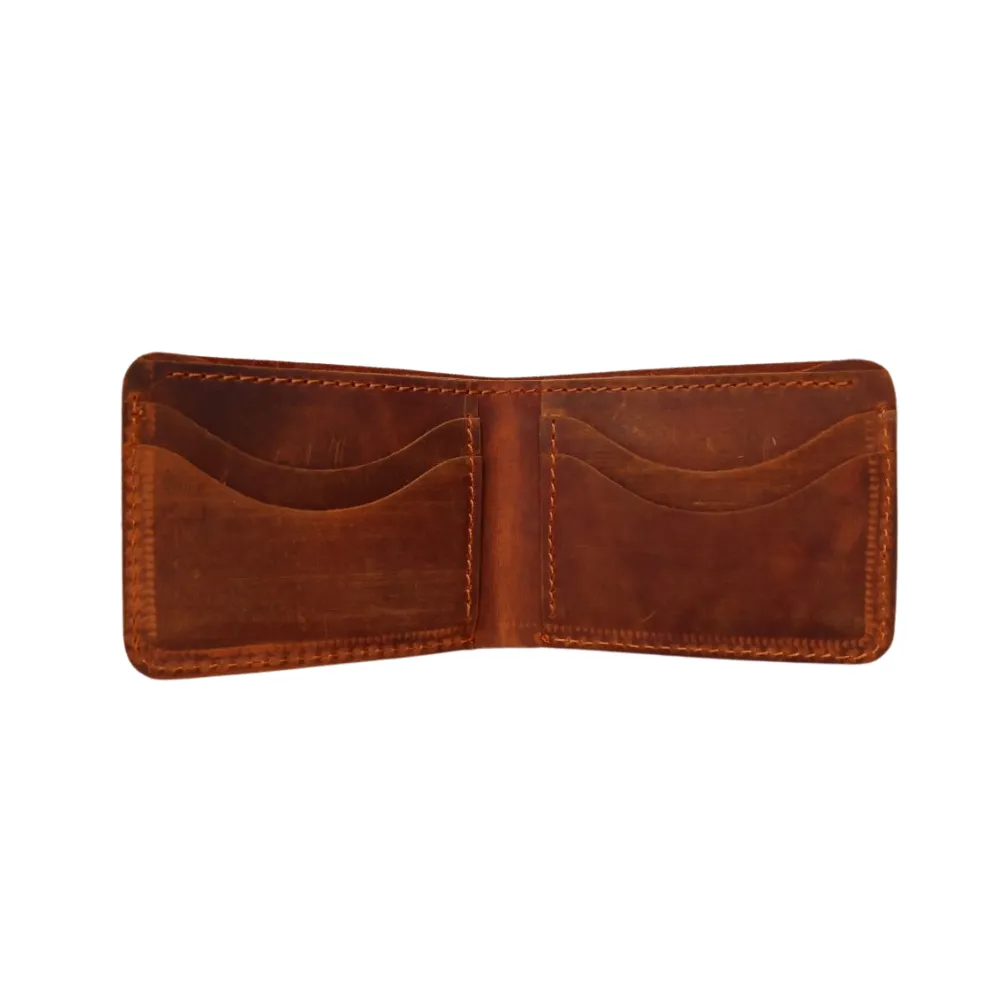 Rust Leather Wallet for Men