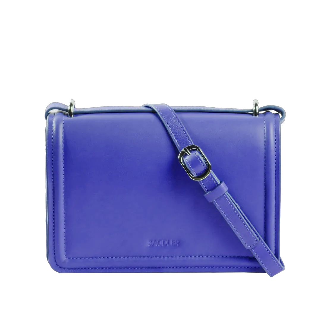 SADDLER "Kate" Leather Flapover Handbag - Dual  Function Strap,  Phone Pocket - RFID Protected