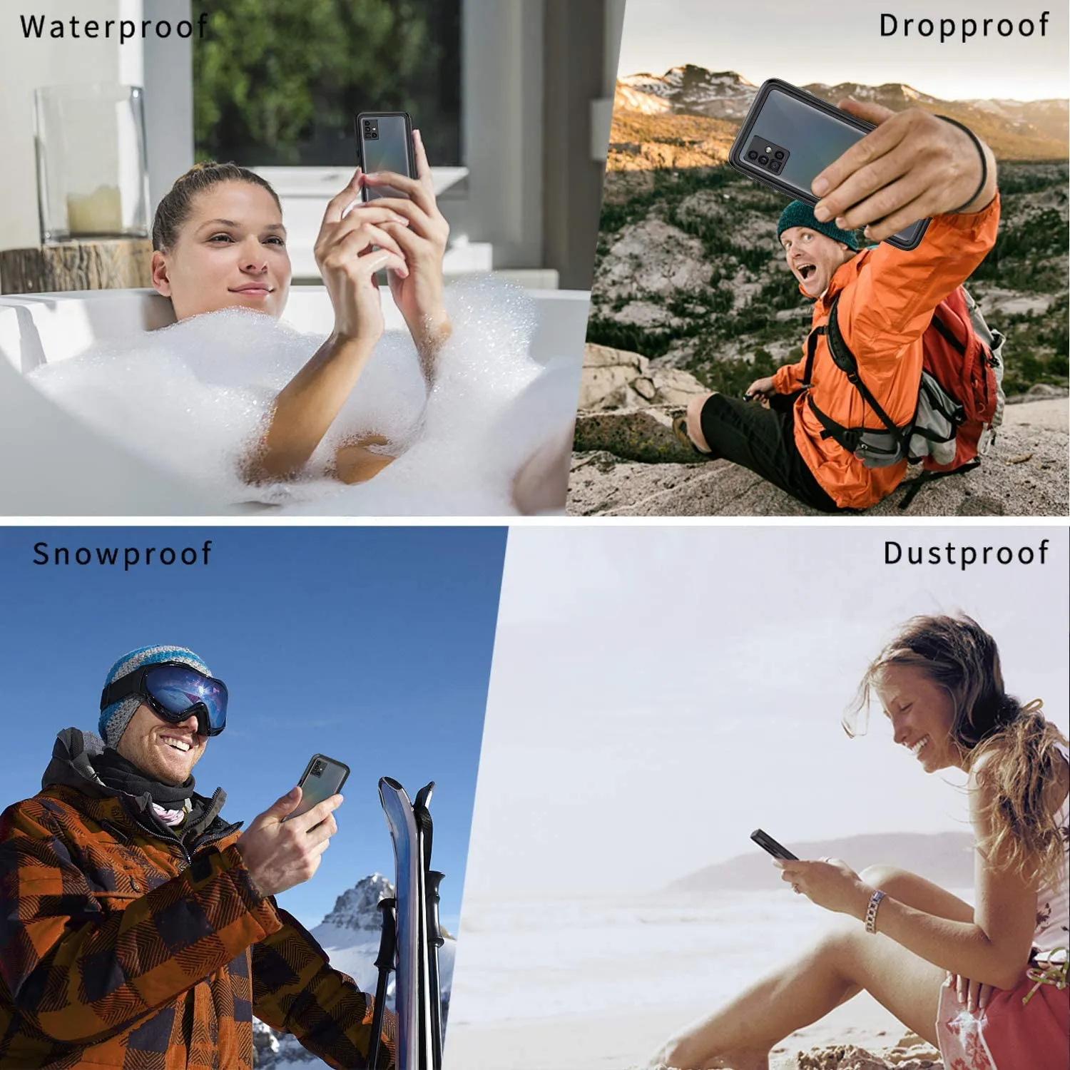 Samsung A51 Waterproof Case | IP68 Waterproof Dustproof Shockproof Samsung A51Case