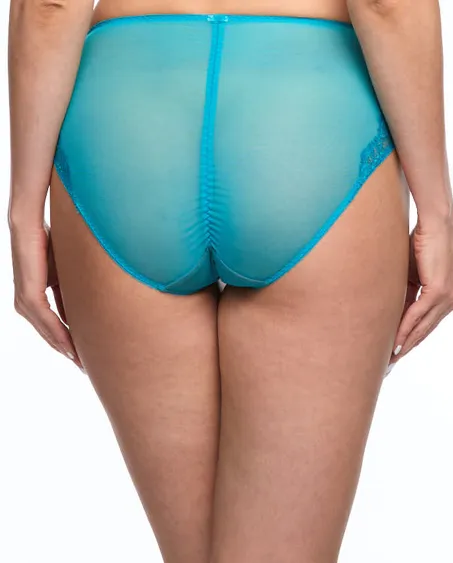 Savoir Faire Hi Cut Brief - Turquoise