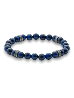 Semi Precious Bead Bracelet - Navy