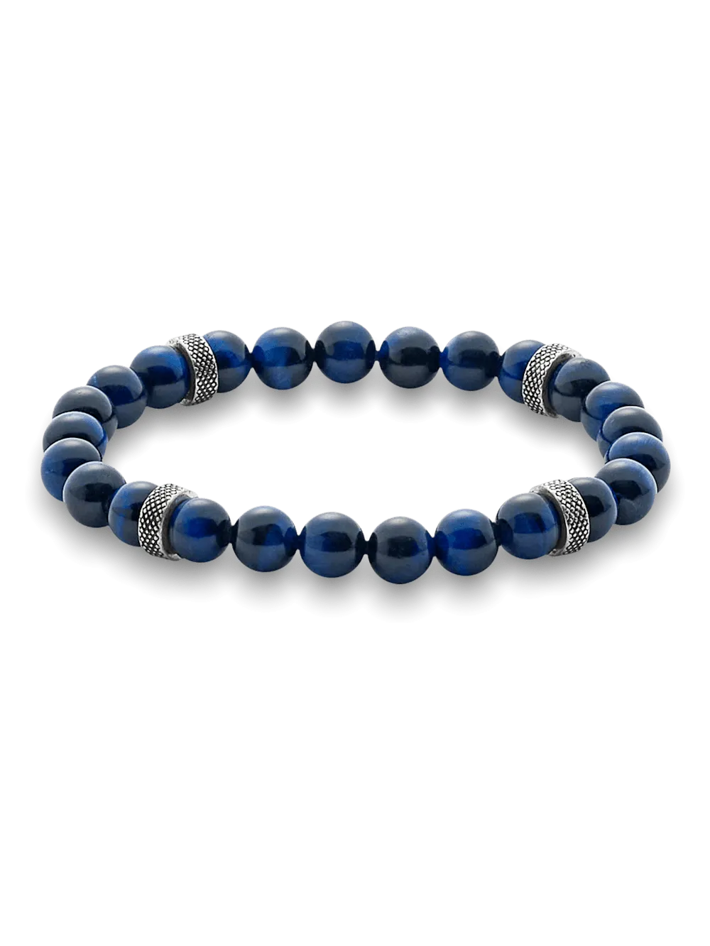 Semi Precious Bead Bracelet - Navy