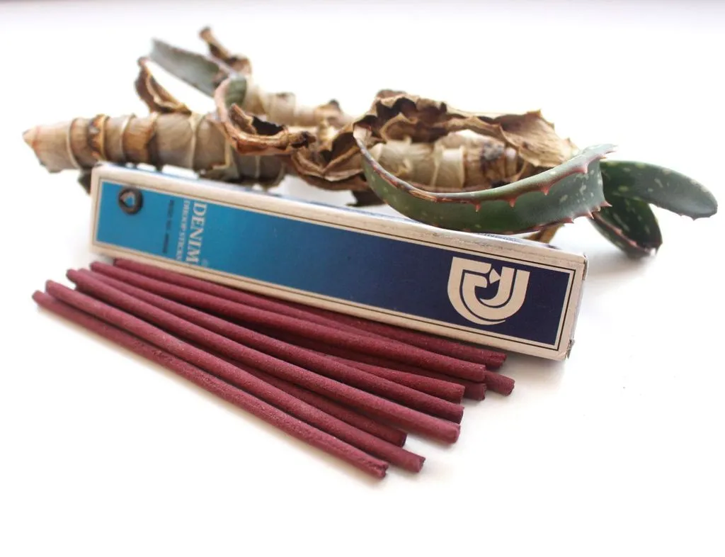 Set of 12 Denim Dhoop Sticks