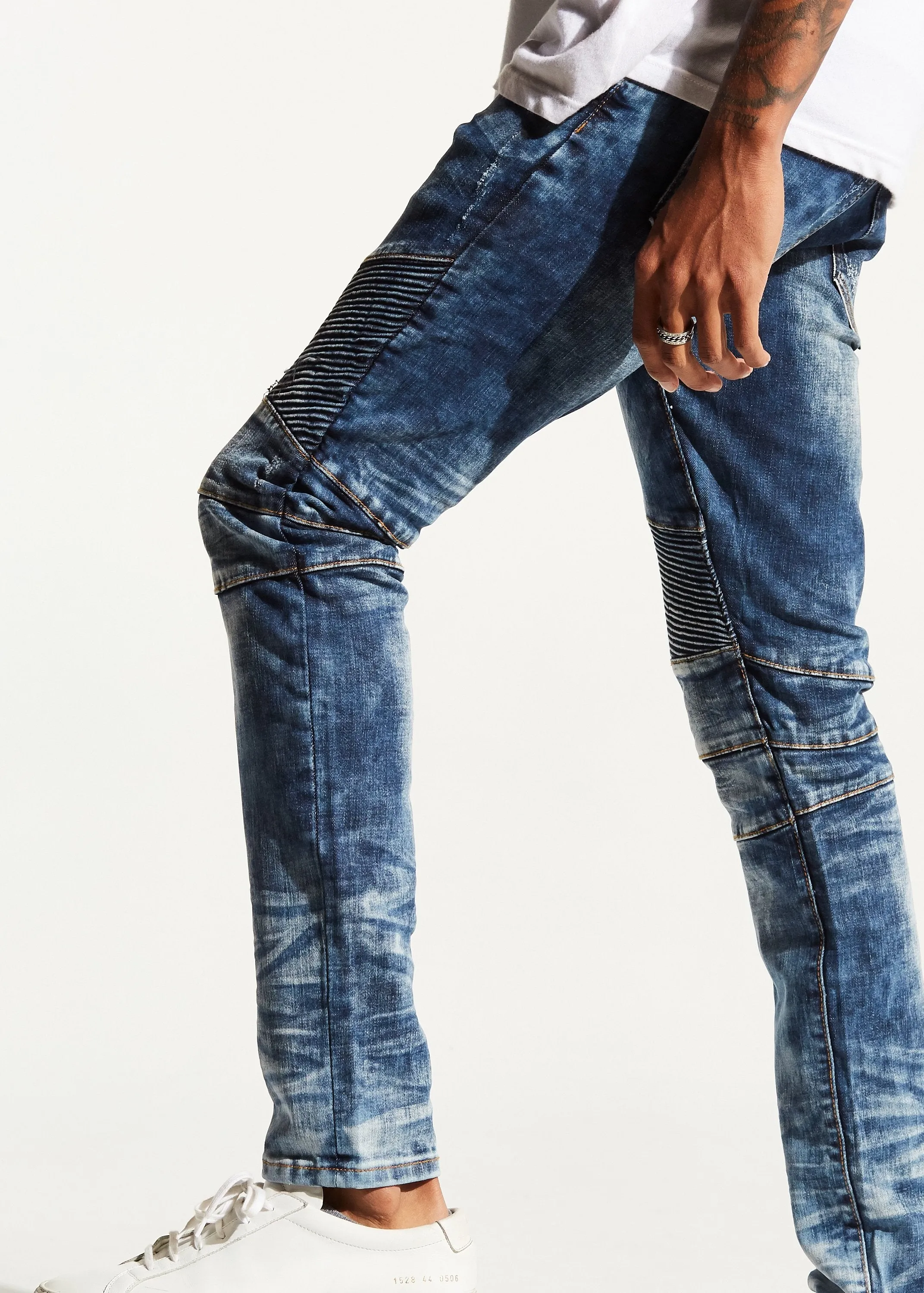 Skywalker Biker Denim (Deep Blue)