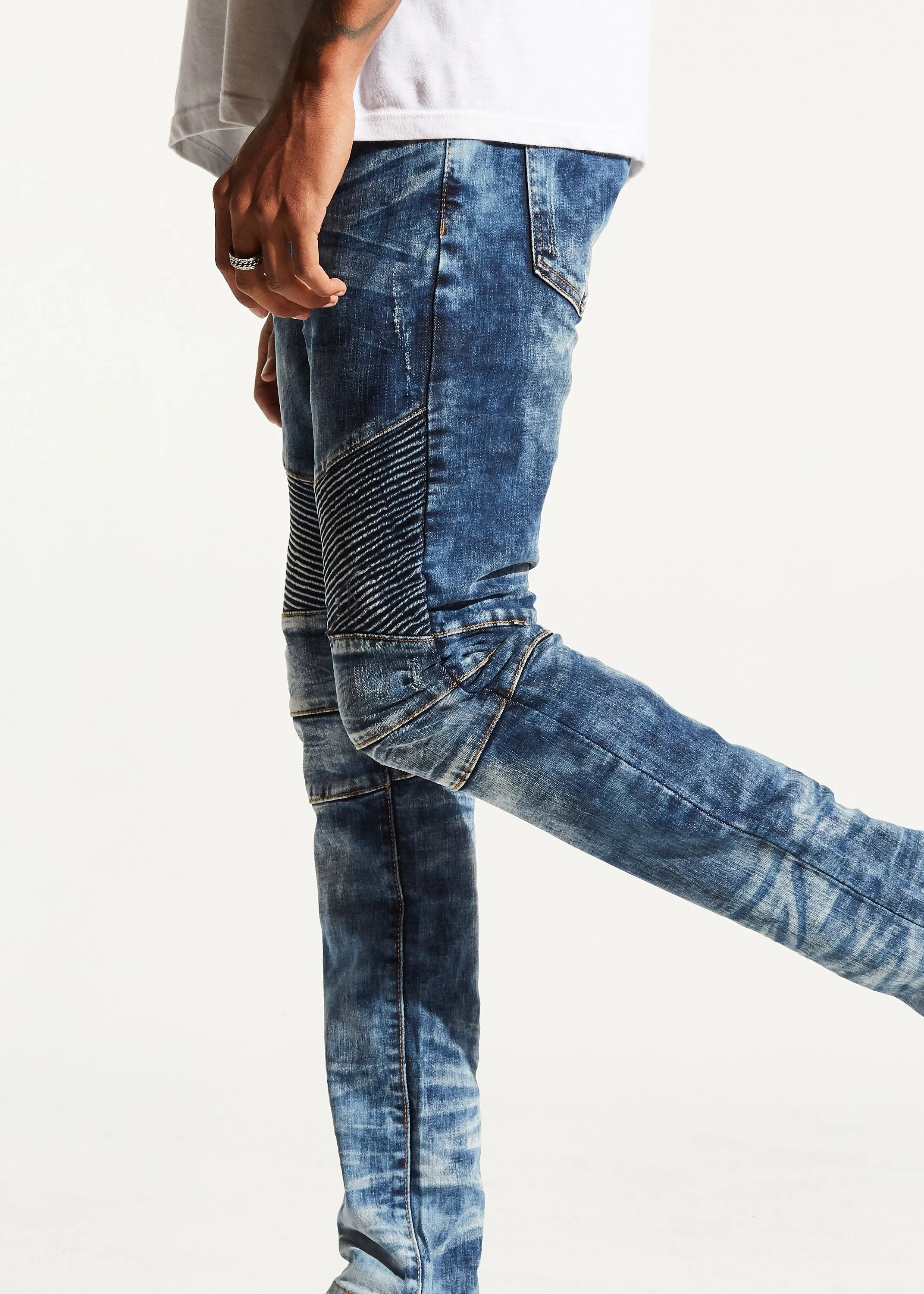 Skywalker Biker Denim (Deep Blue)