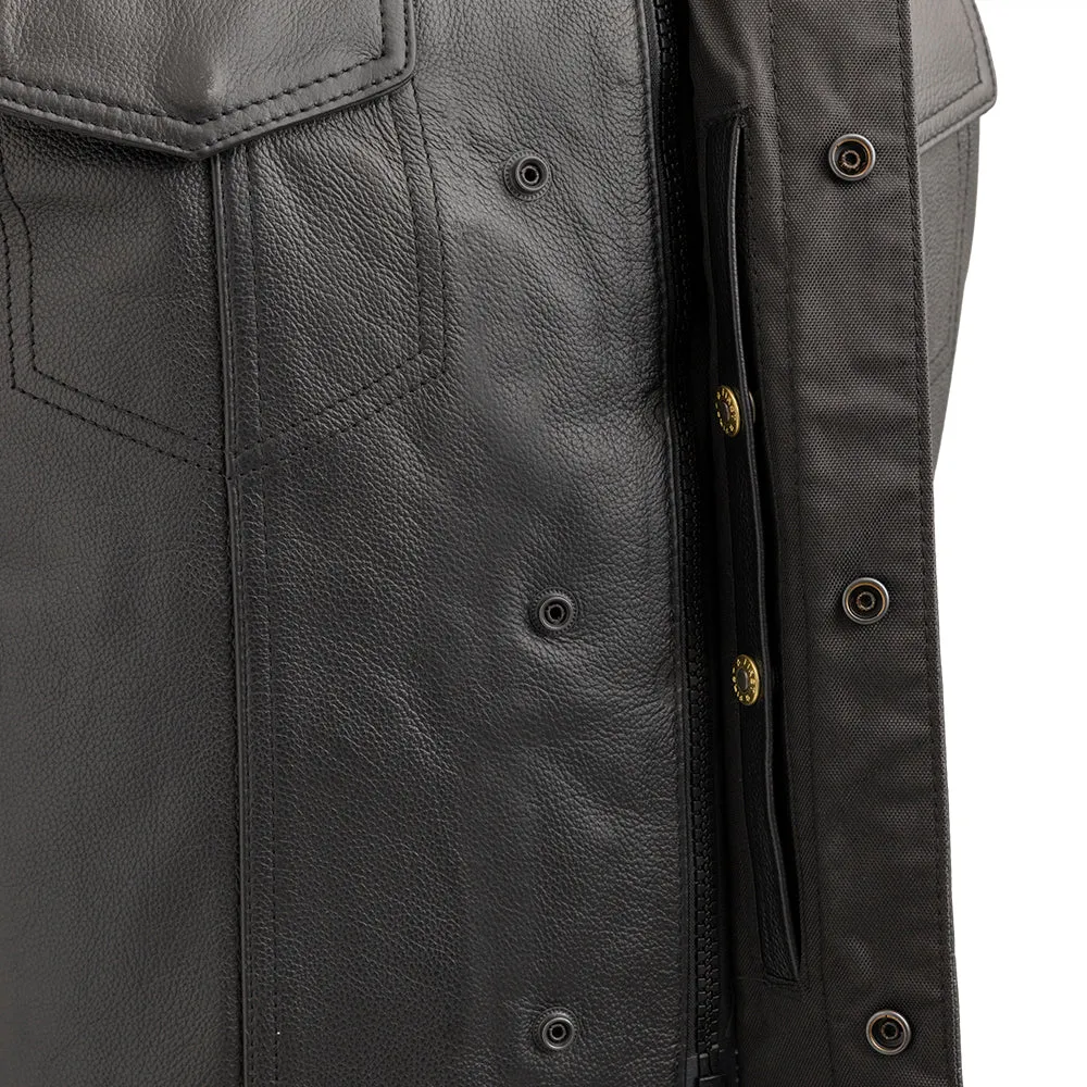 Sniper Men's Motorcycle Leather Vest