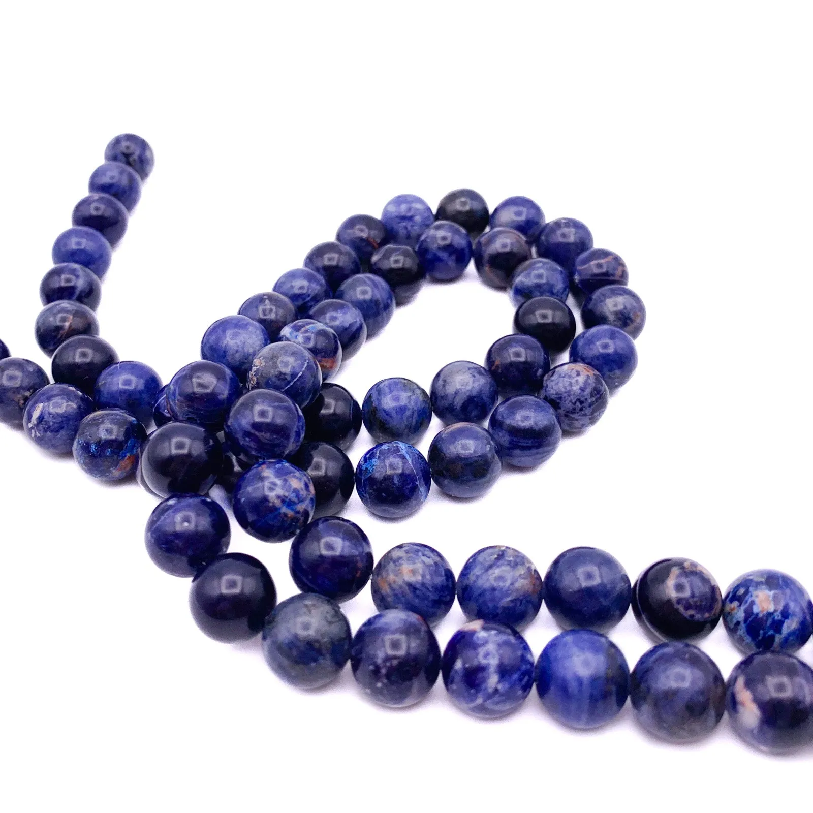 Sodalite 10mm Smooth Rounds Bead Strand