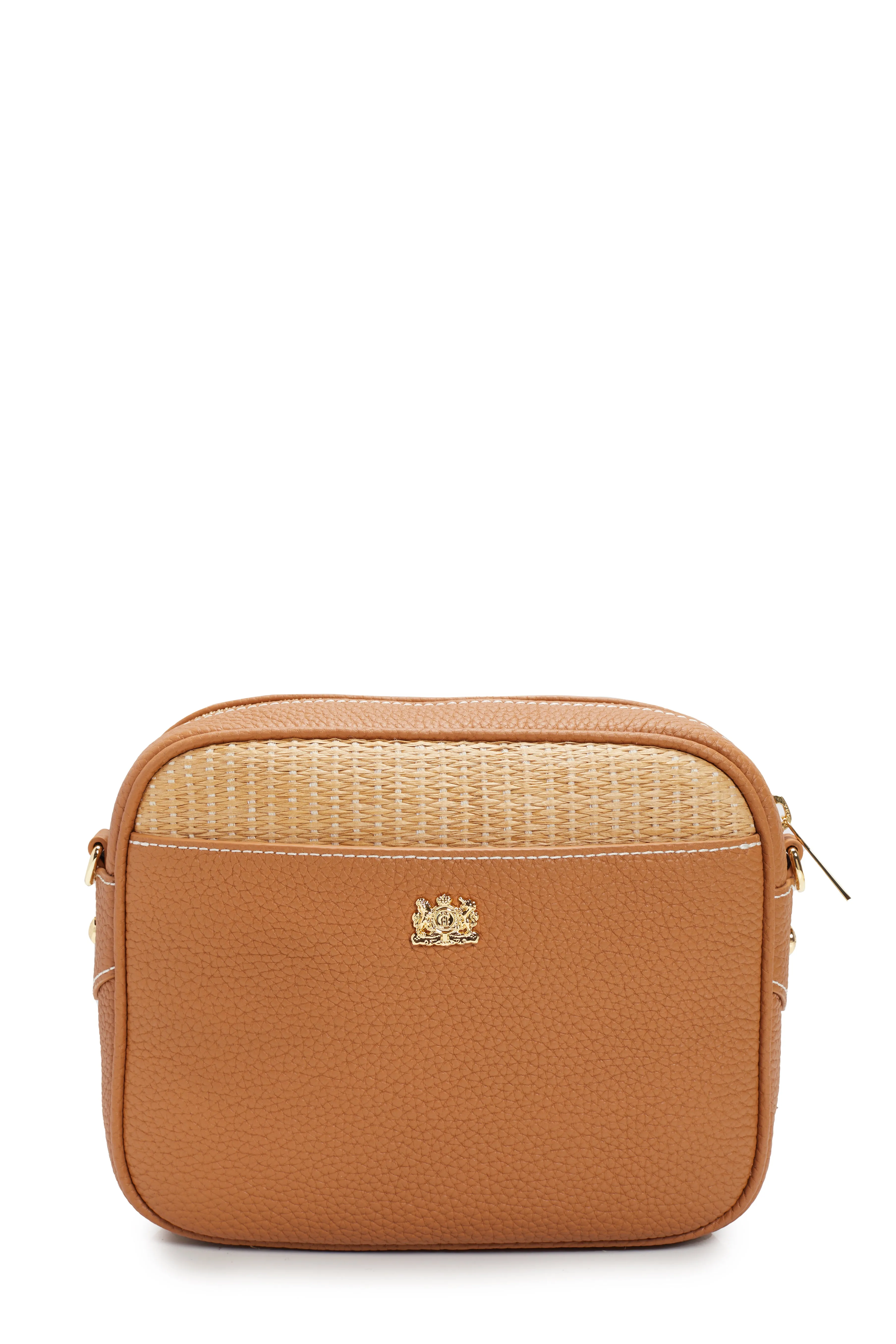 Soho Camera Bag (Tan Raffia)