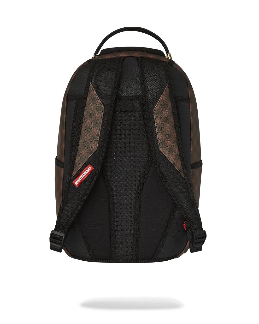 Sprayground Sharks in Paris Blur Effect Backpack - Brown / Red / White