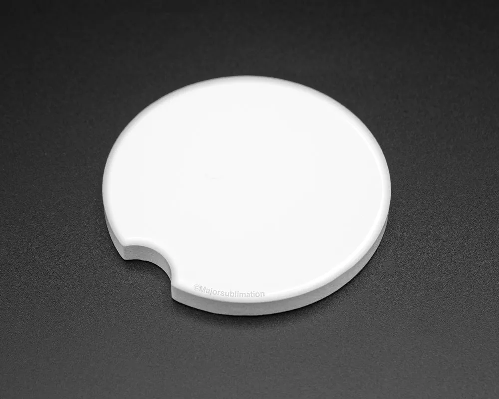 Sublimation Glossy Ceramic Car Coaster Blanks