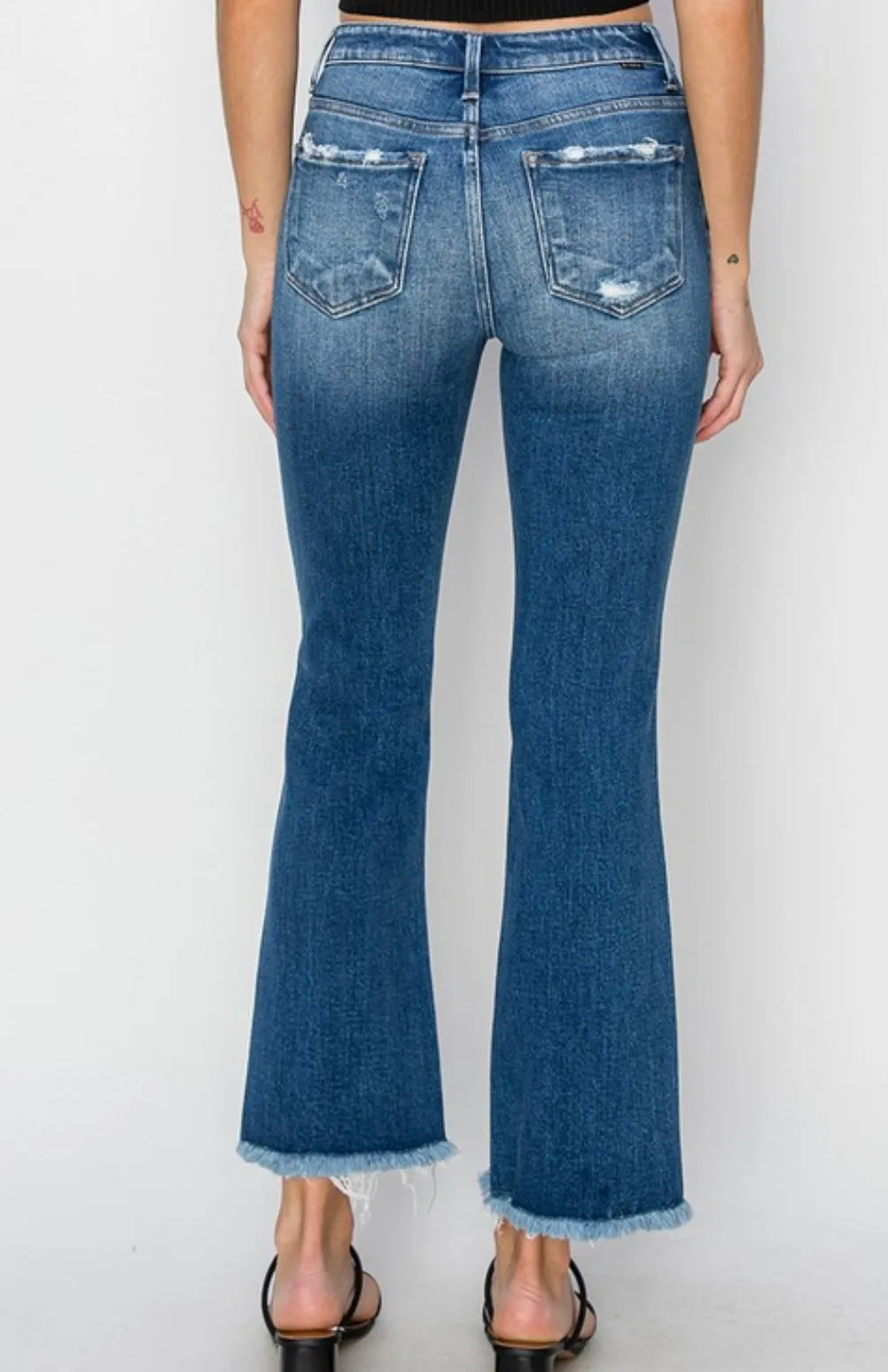 Sweet Sunsets Mid Rise  Cropped Jean