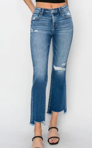 Sweet Sunsets Mid Rise  Cropped Jean