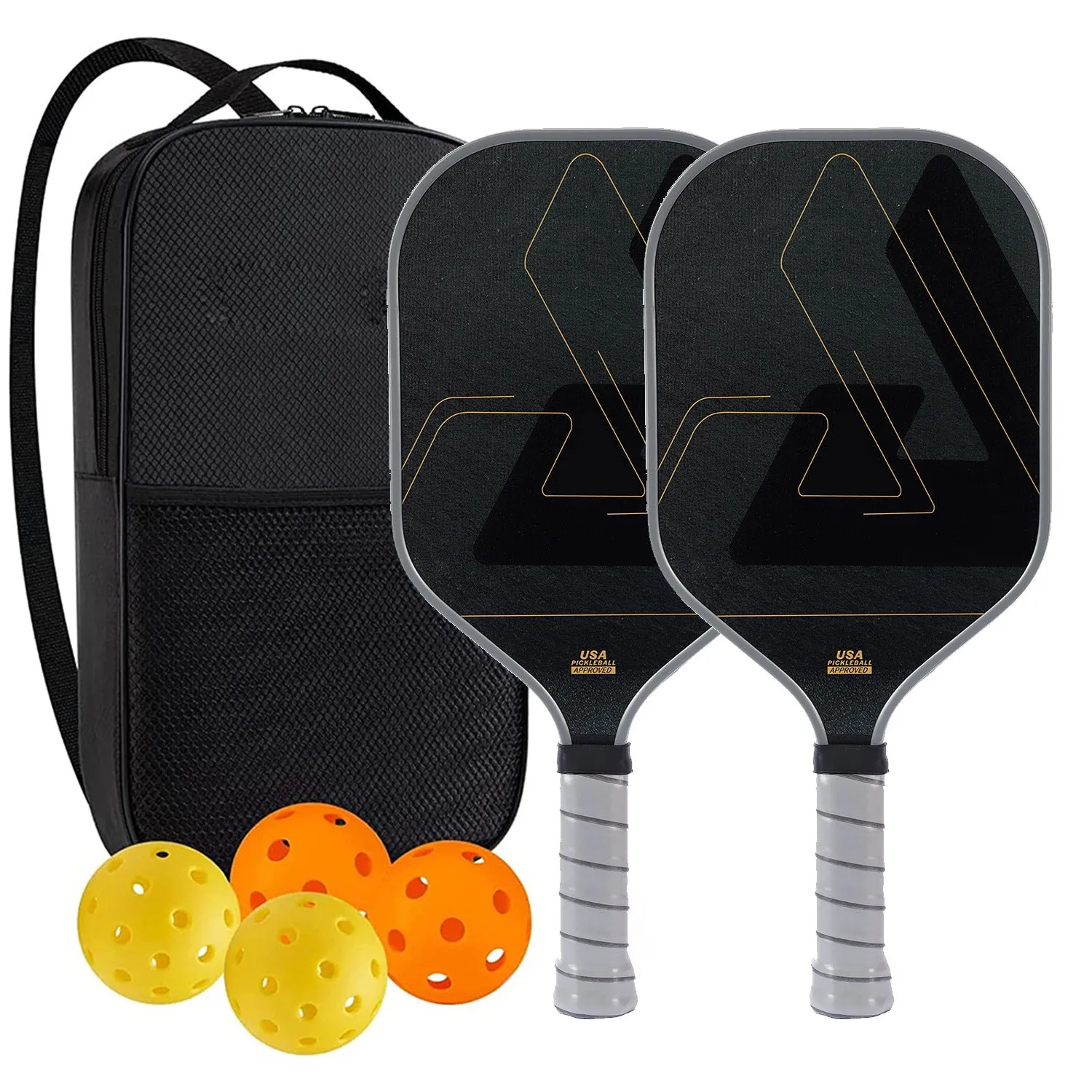 T700 Cloth Grain Frosted Rough Particles Carbon Fiber Pickleball Paddles Set