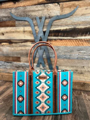 Teal Southwestern Tote