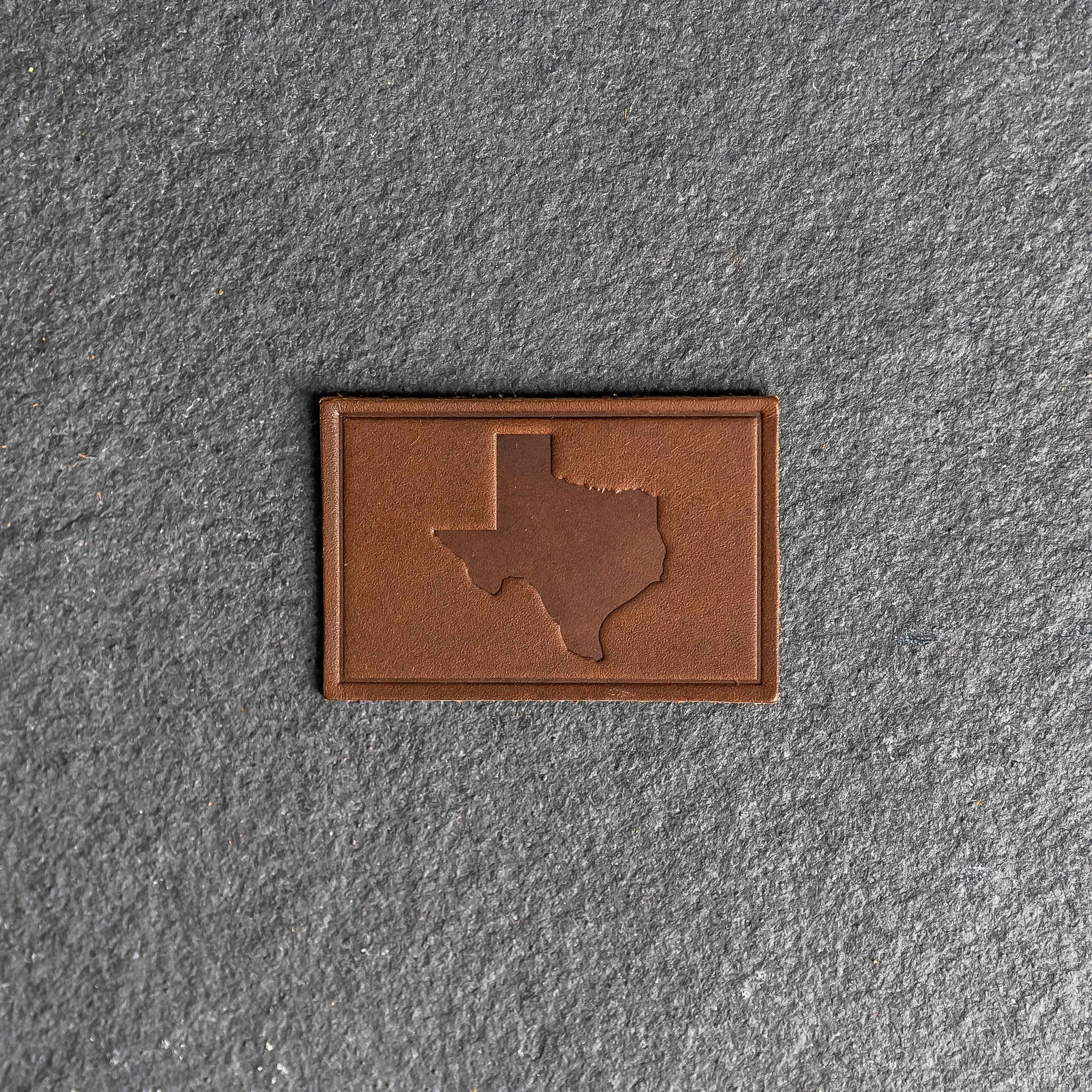 Texas Leather Patches with optional Velcro added