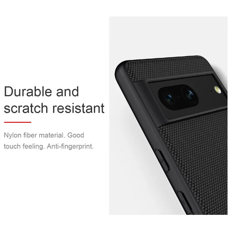 Textured Nylon Fiber Soft TPU Phone Case For Google Pixle 6A