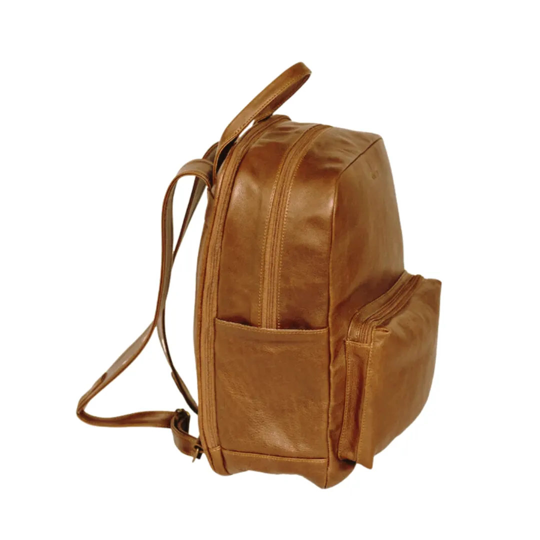 The Hunter Laptop Backpack in Toffee