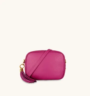 The Tassel Barbie Pink Leather Crossbody Bag