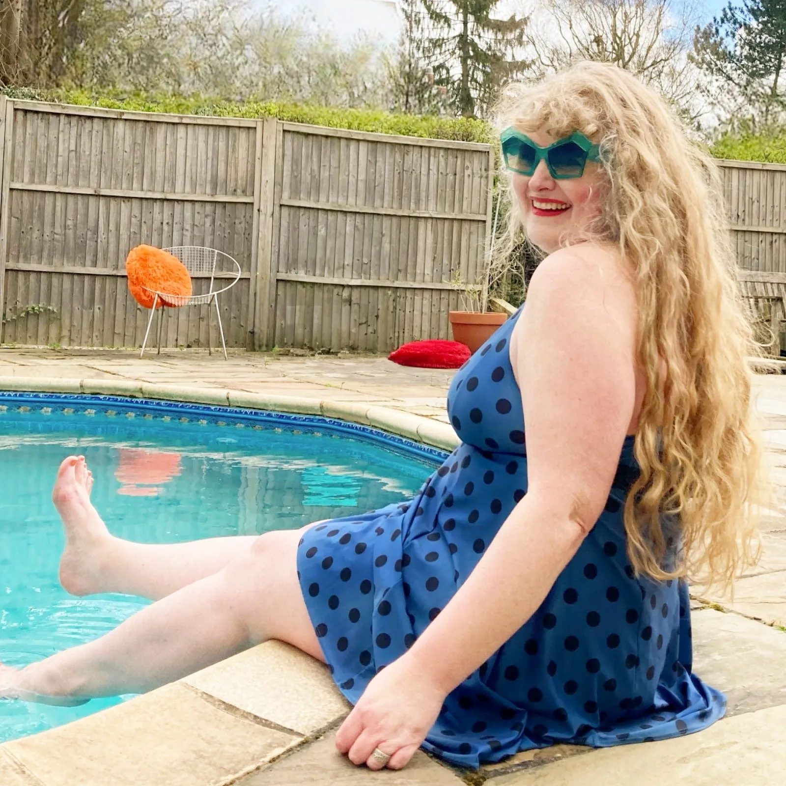 There Can Be Only One Swim Dress - Polka