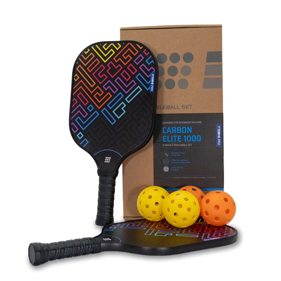 Toby's Pro Carbon Elite 1000 Pickleball Set