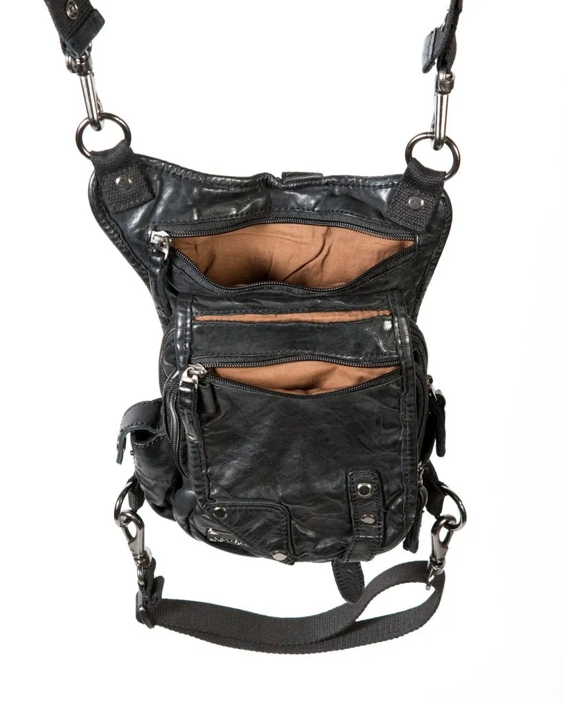 Ukoala Cowboy Black Leather Bag