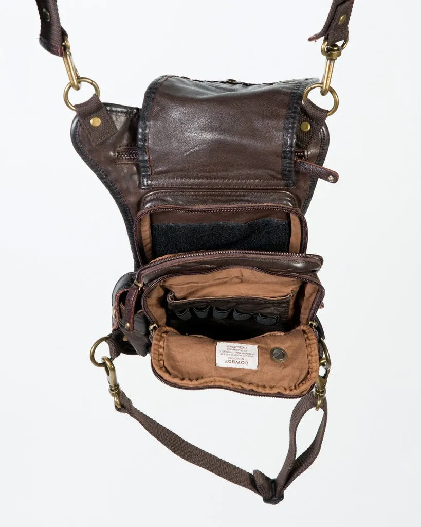 Ukoala Cowboy Black Leather Bag