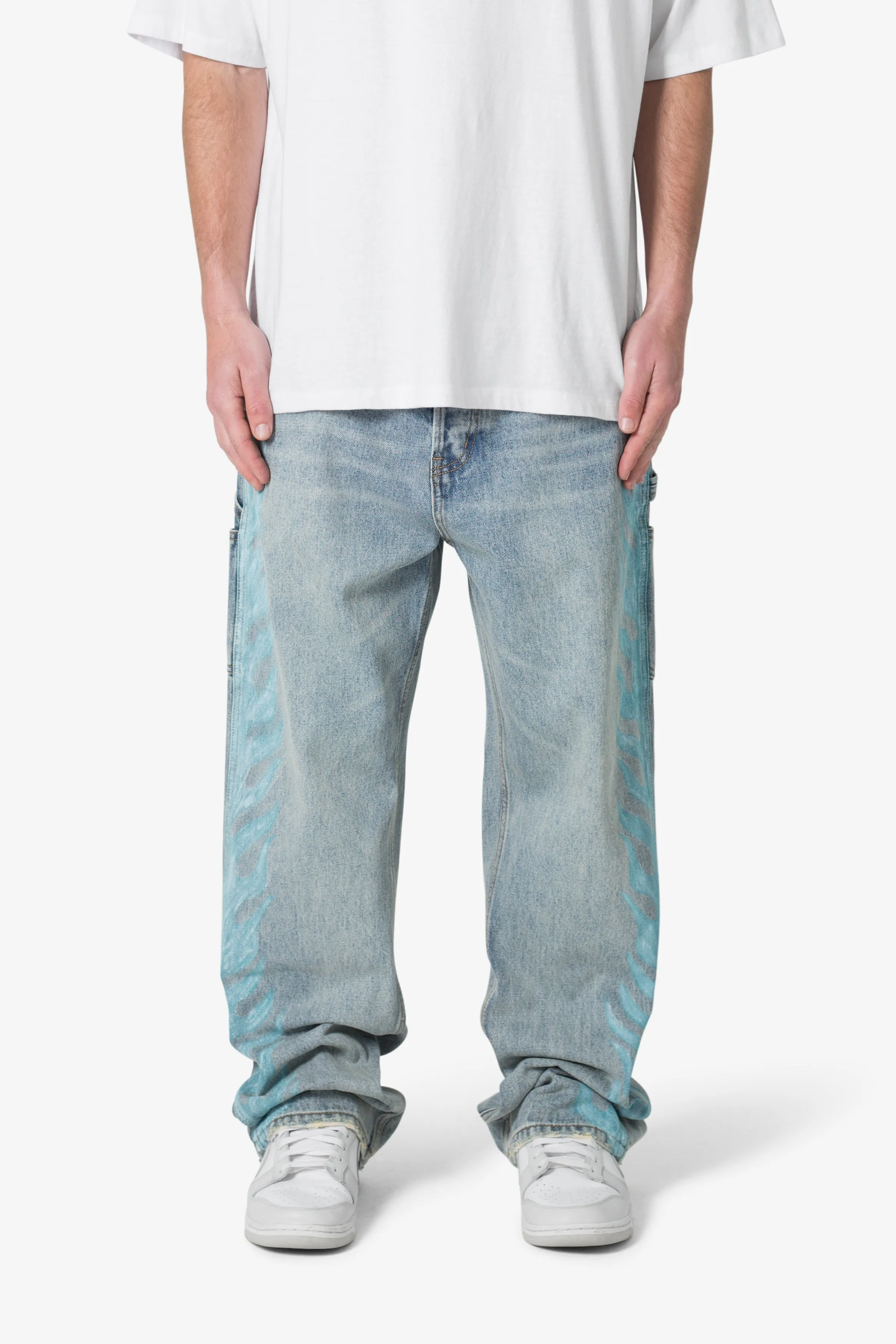 Ultra Baggy Flame Denim - Blue