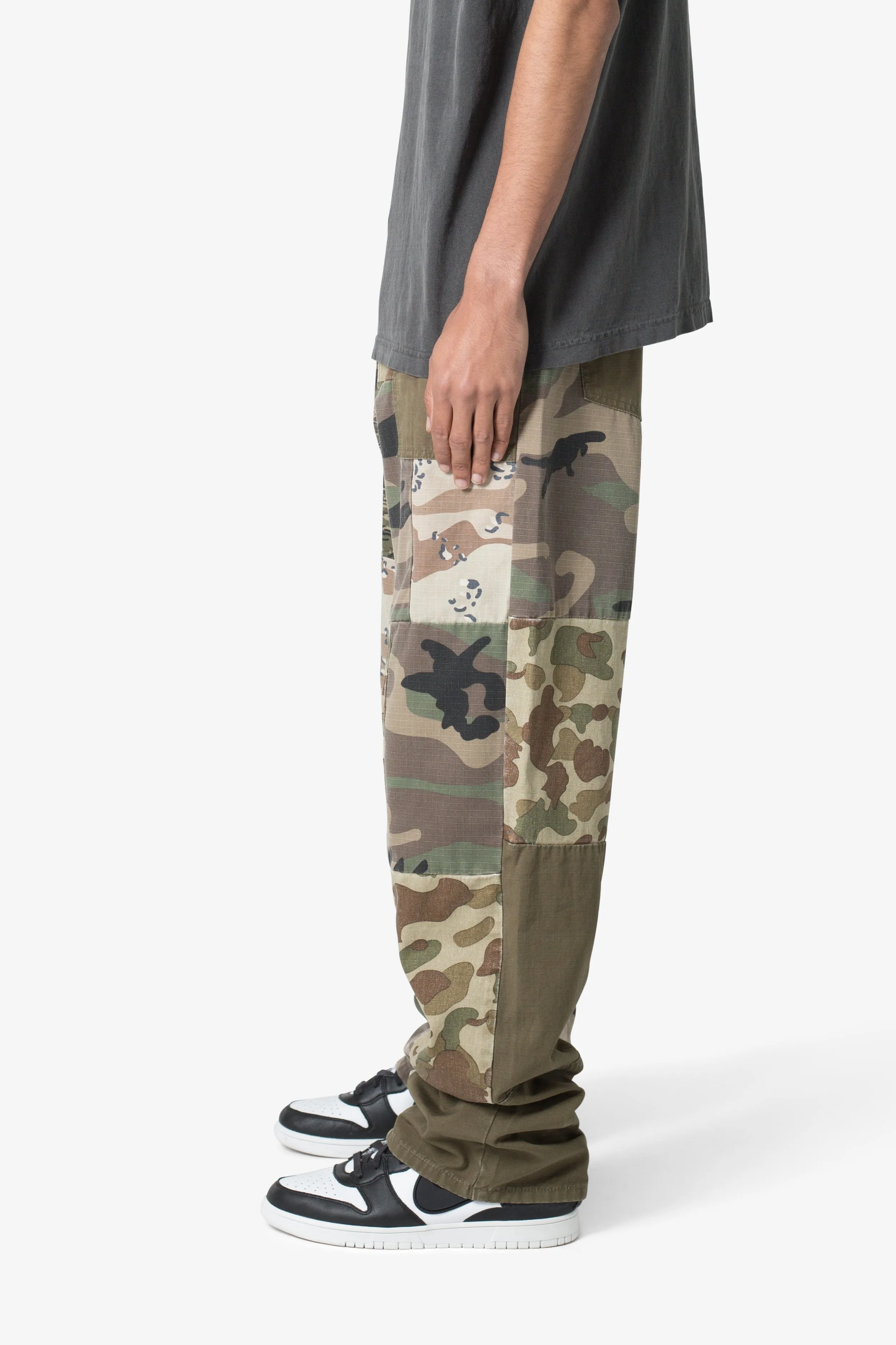 Ultra Baggy Patchwork Denim - Camo