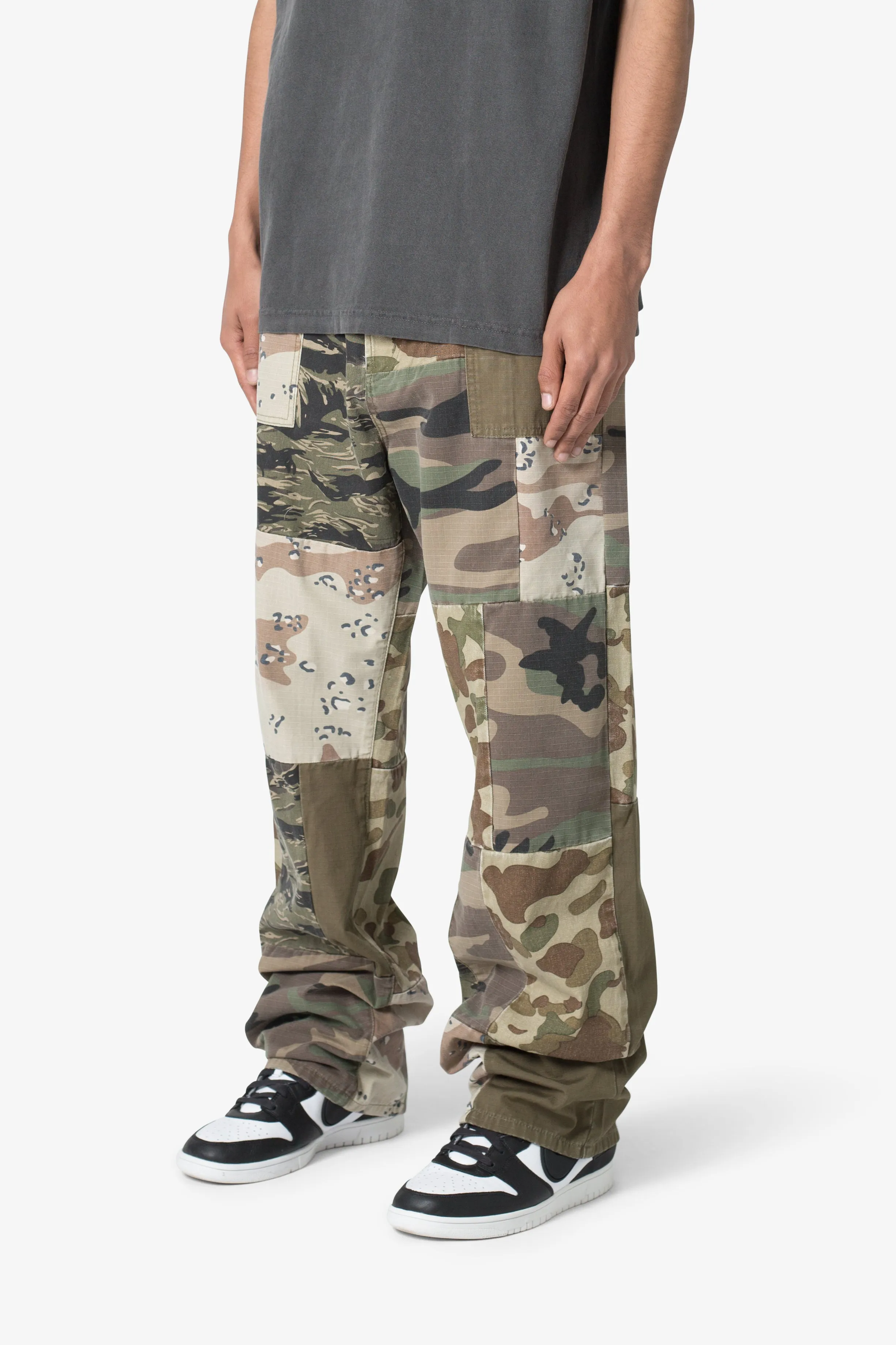 Ultra Baggy Patchwork Denim - Camo