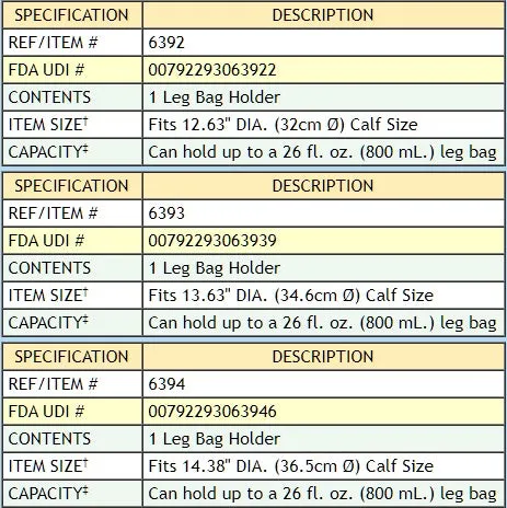 Urocare Fabric Leg Bag Holder Lower Large - 1 Each