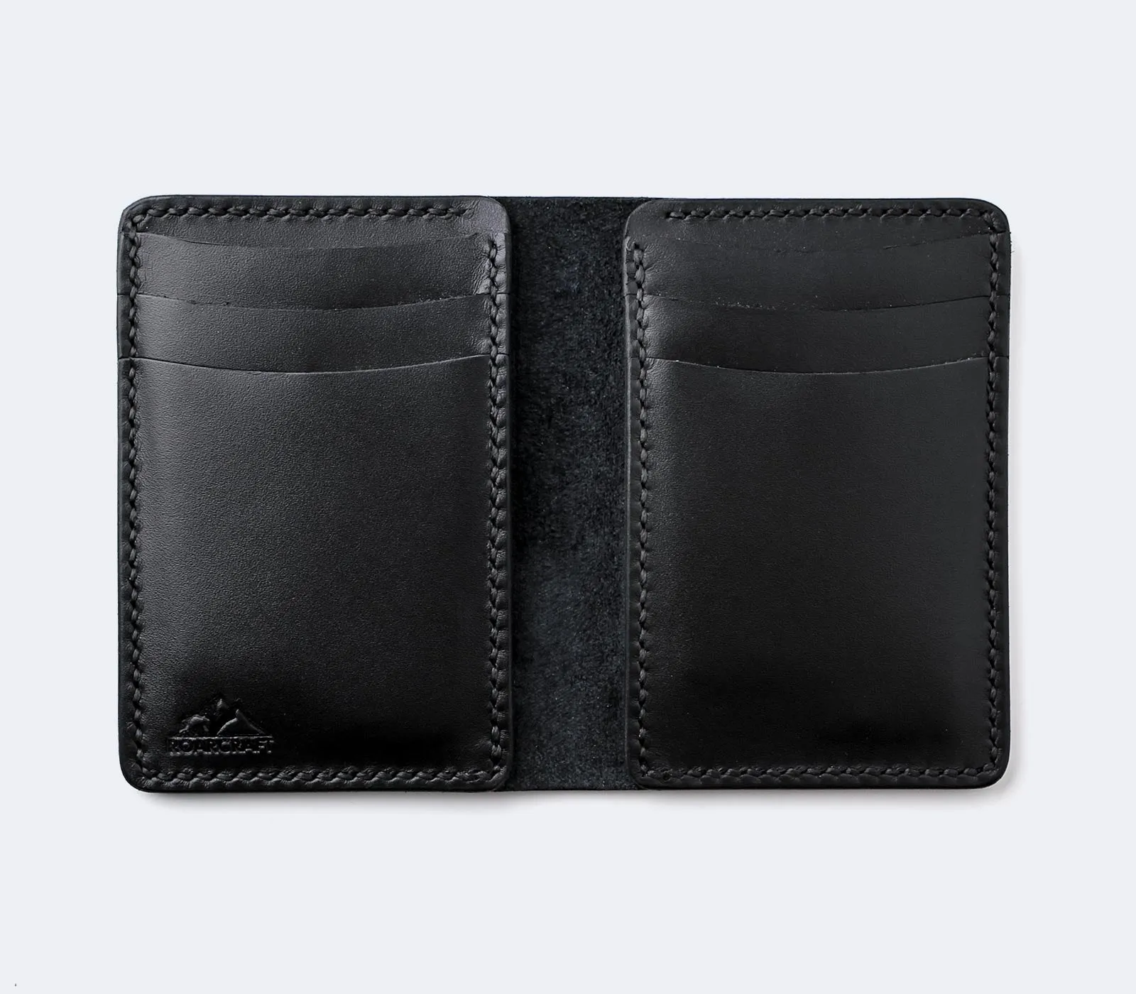 Vertical Bifold Leather Wallet - Laodikya