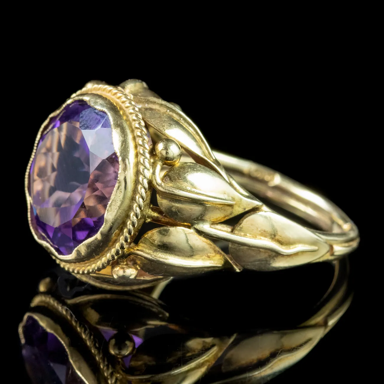 Vintage Amethyst Bishop Ring 8ct Stone