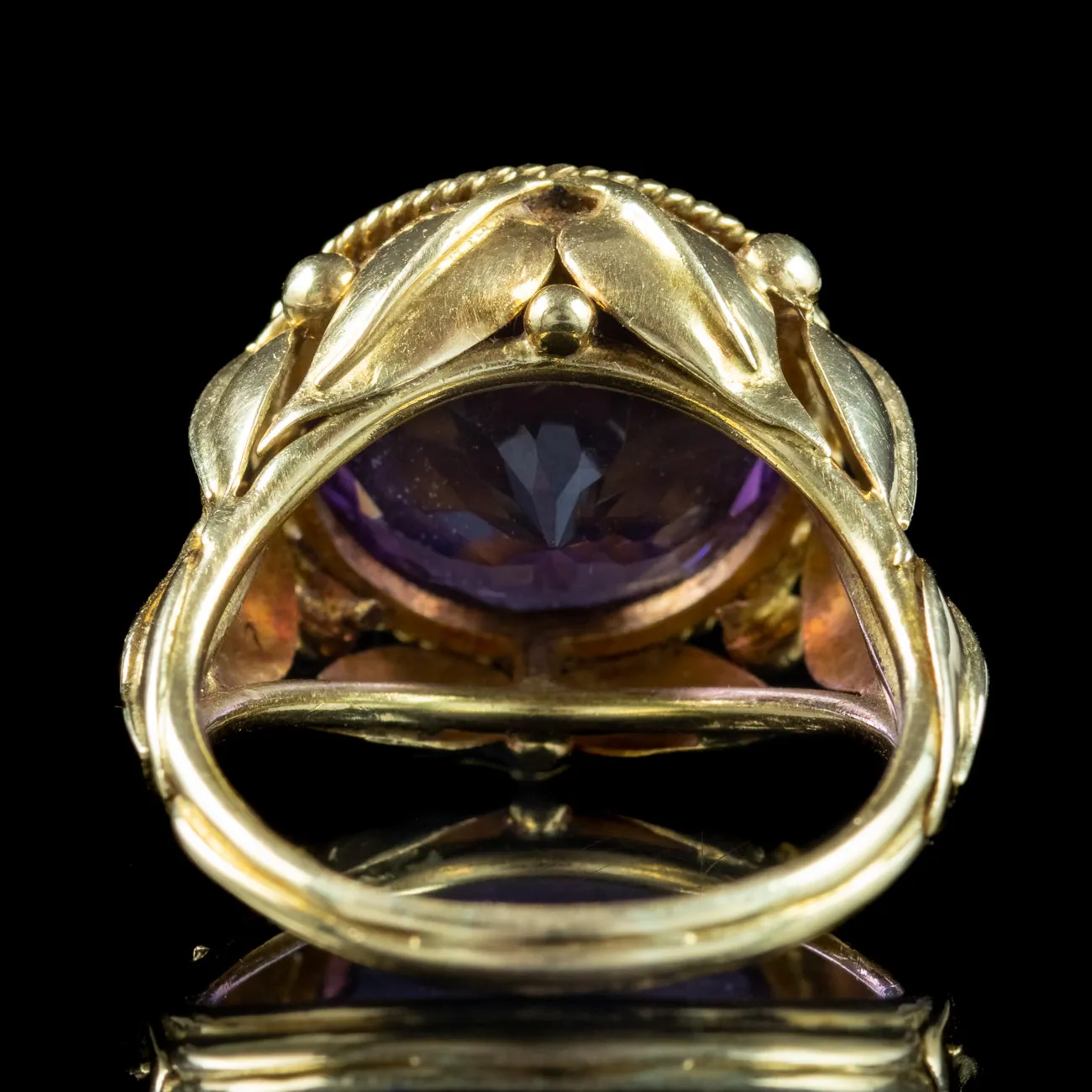 Vintage Amethyst Bishop Ring 8ct Stone