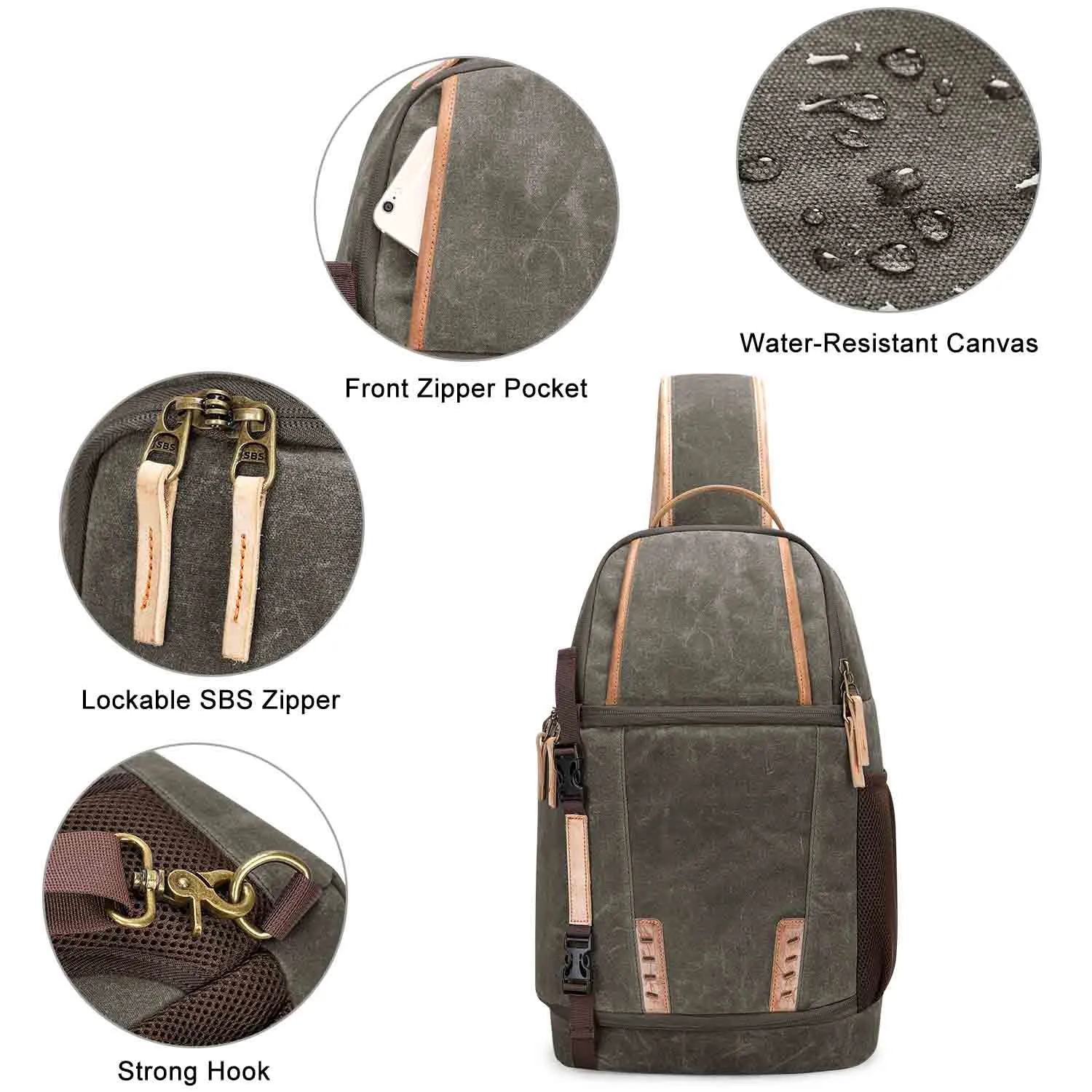 Water Repellent Camera Sling Bag