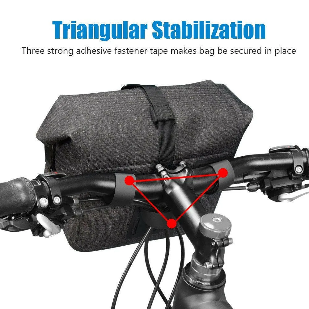 Waterproof Bike Handlebar Bag Front Bicycle Basket Cycling Handlebar Storage Bag Road Bike Bag