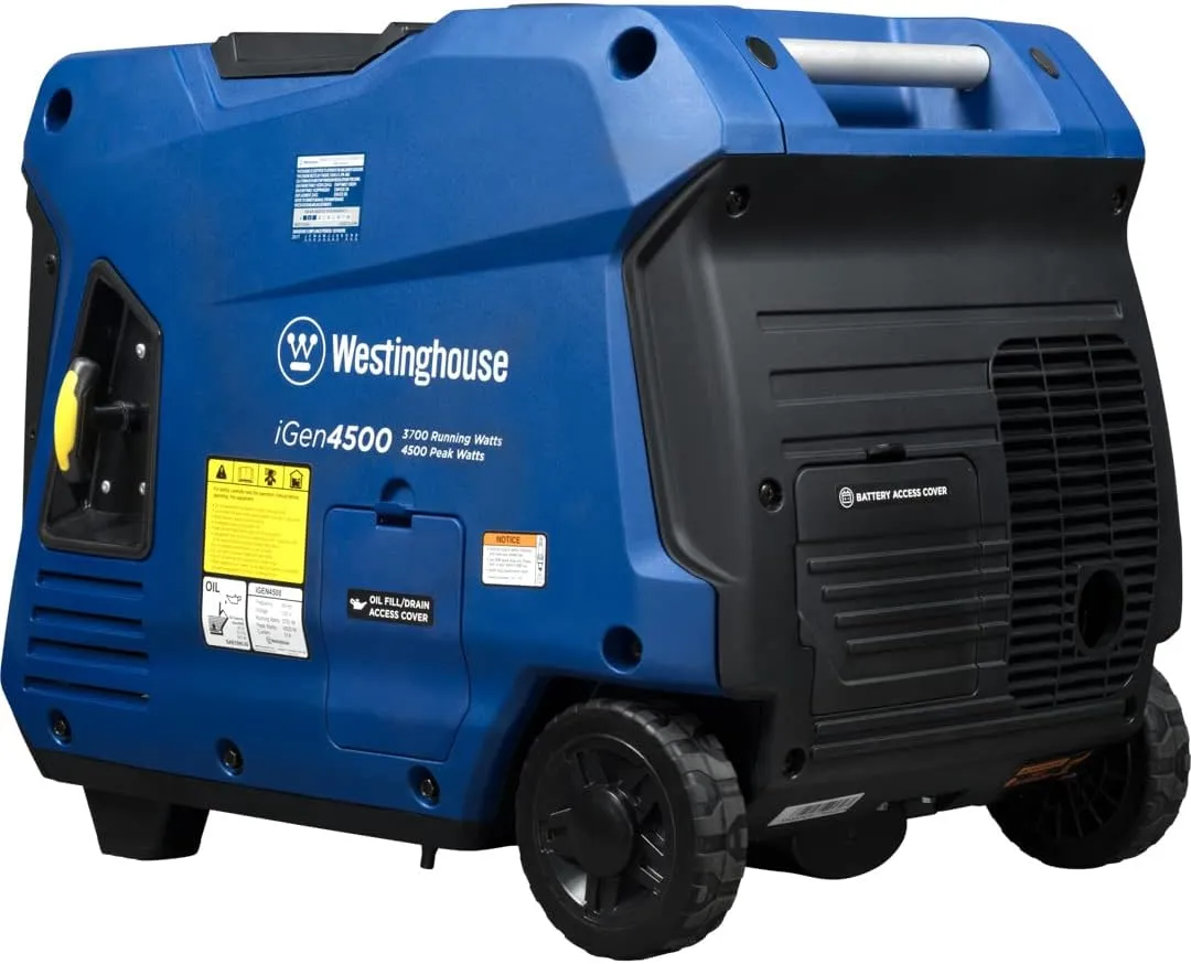 Westinghouse iGen4500 Inverter Generator 3700W/4500W 30 Amp Remote Start Gas New