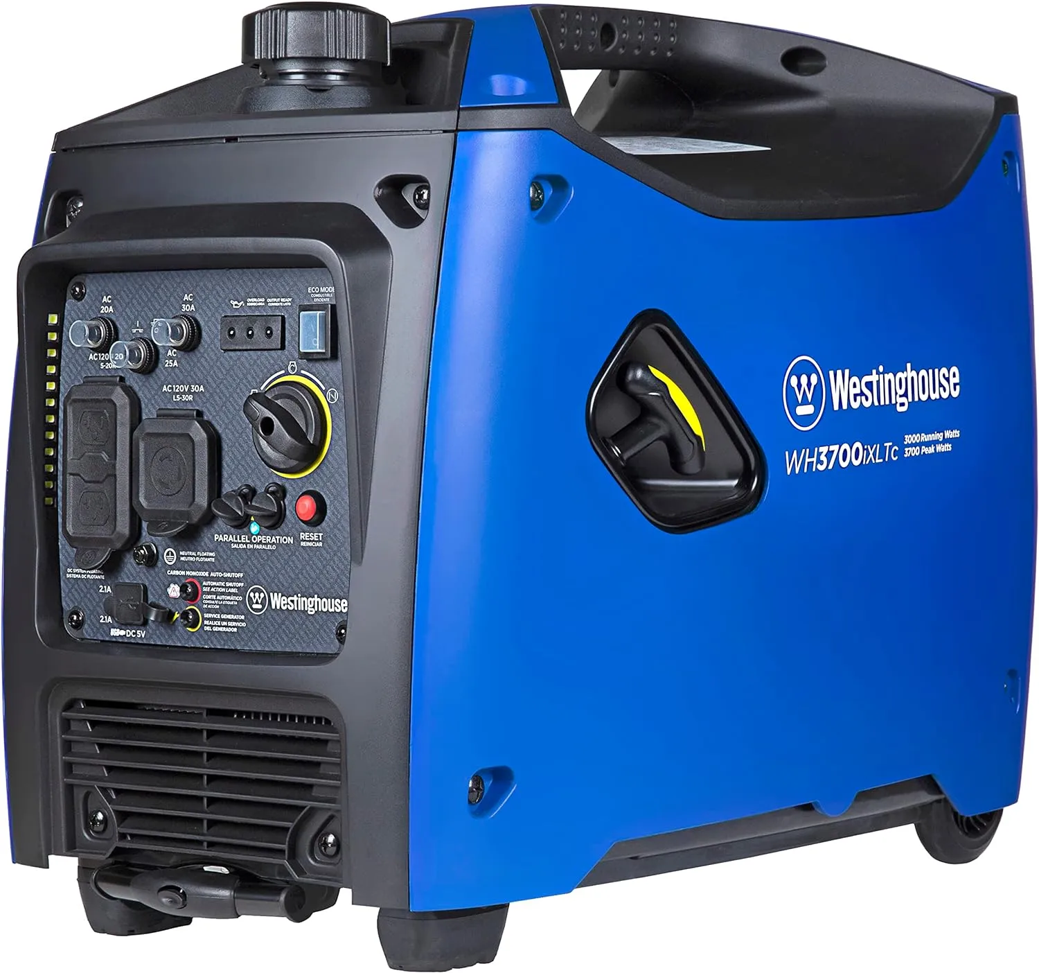 Westinghouse WH3700iXLTc Inverter Generator 3000W/3700W 30 Amp Recoil Start Gas with CO Sensor New